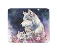 Gaming Mousepad, Wolf Pups Tampone per Mouse Pratica Tappetino per Il Mouse da Gioco Antiscivolo Tappetini per Il Mouse da Gioco per Mouse Notebook 25X30Cm