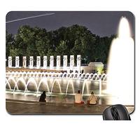 Gaming Mousepad, WWII Memorial Dc War World Military USA Monument Tappetino Mouse Pad Pratica Tappetini per Il Mouse da Gioco Ergonomico Tappeto Mouse per Computer Casa 25X30Cm