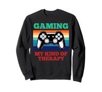 Gaming My Kind Of Therapy Retro Console Gamer Videogiochi Felpa