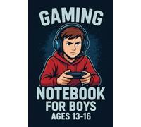 Gaming Notebook for Boys Ages 13-16 - 96 Lined Pages for Writing, Notes & Schoolwork: Cool Gamer Journal with Headset & Controller - Perfect for Teen Boys Who Love Video Games