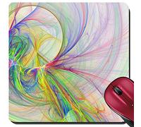 Gaming Pad, Abstract Fun Cheerful Artsy Rainbow Background Gaming Mousepad Antisfilacciamento Tappetino Mouse Gaming Base in Gomma Tappetino Mouse Pad per Gaming Mouse 25X30Cm