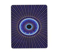 Gaming Pad, Blue Evil Eye Mandala Moon Tappetino da Gaming Ergonomico Tappetino Mouse Personalizzato Tappeto Mouse per Casa Pc 25X30Cm