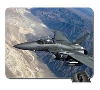Gaming Pad, Fighter Jet F5 Strike Eagle Fighter Aircraft Tappetino Mouse Pad Bordi Cuciti Tappeto Mouse Pratica Tappetino Mouse per Laptop Pc 25X30Cm