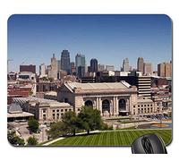 Gaming Pad, Kansas City Missouri Cityscape Urban Skyline Tappetino per Mouse Confortevole Tappetini per Il Mouse da Gioco Antiscivolo Mouse Pad per Notebook Laptop 25X30Cm