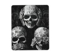 Gaming Pad, Skulls Day Of The Dead Gothic Skull Gaming Tappetino Mouse Ergonomico Tappetini Per Il Mouse Da Gioco Antisfilacciamento Mousepad Per Computer Notebook 25X30Cm