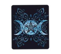 Gaming Pad, The Triple Moon Goddess Wiccan Pentagram Symbol Tappetini per Il Mouse Antisfilacciamento Tappetino da Gaming Multifunzionale Tappetino Mouse Pad per Laptop Computer 25X30Cm