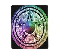 Gaming Pad, The Triple Moon Goddess Wiccan Pentagram Symbol Tappetino Mouse Pad Base in Gomma Gaming Mousepad Antisfilacciamento Mouse Pad per Ufficio Notebook 25X30Cm
