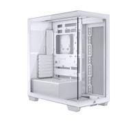CORSAIR 3500X Mid-Tower ATX Case per PC a Doppia Camera - Vetro Temperato Panoramico - Compatibile con Scheda Madre a Connessione Inversa - Nessuna Ventola Inclusa - Bianco