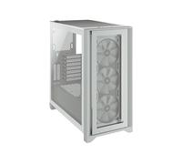 Corsair iCUE 4000X White Case Middle Tower Vetro Temperato No-Power minITX/mATX/ATX Bianco