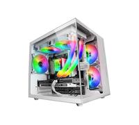 Case computer desktop ATX Mars Gaming MCVIEWW Bianco
