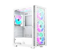 Case Montech X3 Glass Midi-Tower RGB Tempered Glass Bianco