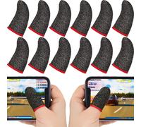 Gaming Revolution, manicotti per dita da gioco in fibra d'argento, risposta al touchscreen senza pari, design anti-sudore per un comfort ottimale,