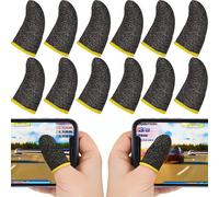 Gaming Revolution, manicotti per dita da gioco in fibra d'argento, risposta al touchscreen senza pari, design anti-sudore per un utilizzo