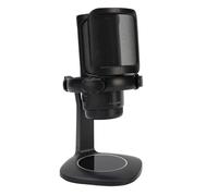 Gaming RGB Condenser Microfono Cardioide Desktop USB Mic con Filtro per lo Streaming di Podcasting