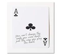 Gaming Room Decor Black White Funky Lucky Ace Poker Playing Card Canvas Wall Art Preppy for Man Cave Bar Office(Unframed,08x12inch(20x30cm))