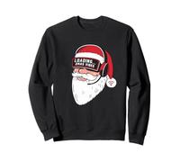 Gaming Santa Loading Xmas Vibes Babbo Natale Natalizio Gamer Felpa