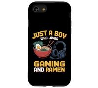 Gaming Solo Un Ragazzo Che Ama Il Gioco E Ramen Divertente Gamer Custodia per iPhone SE (2020) / 7/8