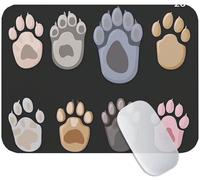 Gaming Tappetino Mouse Carino, Tappetino Mouse Piccolo 60 x 40 cm Orma, Superficie in Microfibra per Scorrevolezza, Base Gomma Antiscivolo, Bordi Rinforzati, Ideale per Viaggio e Home Office M3-978