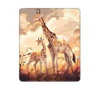 Gaming Tappetino Mouse, Giraffe Mother And Child Tappetino da Gaming Base in Gomma Tappeto Mouse Personalizzato Tappetini per Il Mouse da Gioco per Notebook Laptop 25X30Cm