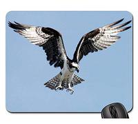 Gaming Tappetino Mouse, Osprey Adler Bird of Prey Raptor Bird Tappetini per Il Mouse da Gioco Liscia Tappetino Mouse Bordi Cuciti Tappetino Mouse Pad per Ufficio Gaming 25X30Cm