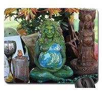 Gaming Tappetino Mouse, Pagan Altar Goddess Altar Wicca Coven Occult Tappetino per Mouse Bordi Cuciti Gaming Mousepad Antiscivolo Tappetino da Gaming per Laptop Casa 25X30Cm