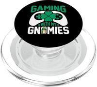 Gaming With The Gnomies Boys Gamer Game St Patricks Day Kids PopSockets PopGrip per MagSafe