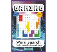 Gaming Word Search Puzzle Book: Word Searches with Easy to Read Print about Gaming, Video Games, Retro and More | 6x9 inches, 110 pages | 50+ Puzzles ... Gift for Vacations, Holidays and Free Times