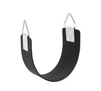 GAMKII Swing Seat with Metal Triangle Ring, 30.4 x 5.9 Inches, Heavy Duty Swing Set Replacement Accessories for Children and Adults, Outdoor, Playground, Trees, Backyard, Black (300 lb Weight Limit)