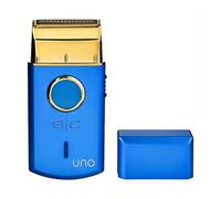 StyleCraft Uno - Rasoio a lamina singola, ricaricabile tramite USB, da viaggio, colore: Blu