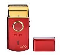 Rasoio elettrico per uomo Stylecraft, rasoio elettrico barba e capelli, 120 minuti di funzionamento senza fili, mini rasoio USB ricaricabile, motore 9.000 giri/min (rosso)