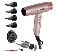 GAMMA+ Hairstyling Asciugacapelli XCELL S Matt Gold Rose - Ultraleggero con motore digitale e tecnologia ionica 1 Stk.