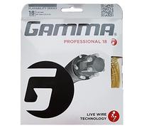 Gamma Live Wire - Corda da tennis professionale 18G, naturale