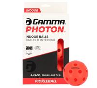 Gamma Photon Indoor Pickleball, 26 fori per un volo preciso in interni, approvato USAPA Pickle Ball per il gioco dei tornei, alta visibilità, durevole, rimbalzo costante, rosso