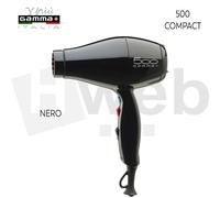 Gamma più Asciugacapelli 500 Compact Phon Professionale 2000W Nero