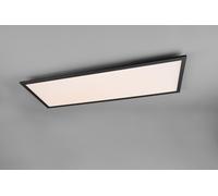 GAMMA PLAFONIERA LED 33,5W 3850lm, 2700 - 6500K RETTANGOLARE BORDO NERO CON TELECOMANDO MULTIFUNZIONE 80X30CM DIMMERABILE