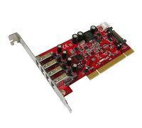 Gamma Pro - Scheda PCI 4 Porte USB 3.0 - Low + High Profilo - Chipset nec