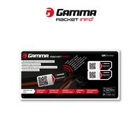 Gamma Racket Info Incollare Gli Adesivi Confezione Da 2-Nero