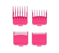 GAMM Set 4 Pettini con Doppio Magnete, Rialzi in 4 Diverse Dimensioni, Compatibile con Stylecraft, GAMM e Tagliacapelli Clipper di altri brand (Rosa)