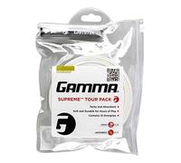 Gamma Supreme Manico Band Over Grip 15 Tour Pack, Bianco, agsob - 10