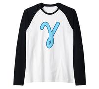 Gamma - Terza lettera dell'alfabeto greco Maglia con Maniche Raglan