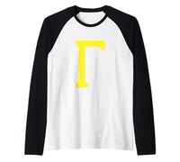 Gamma - Terza lettera dell'alfabeto greco Maglia con Maniche Raglan