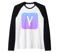 Gamma - Terza lettera dell'alfabeto greco Maglia con Maniche Raglan