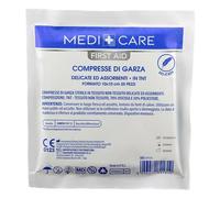 Gammadis Farmaceutici Medicare - Compresse di Garza in Cotone 10 x 10 cm, 25 compresse