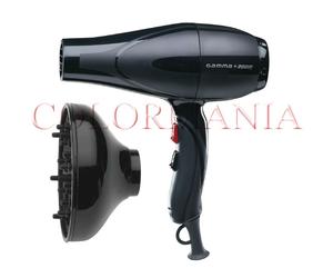 GAMMAPIU' 2001R PHON ASCIUGACAPELLI PHON PROFESSIONALE + DIFFUSORE COMPACT NERO