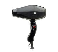 GAMMAPIU’ Asciugacapelli Professionale Aria Dual Ionic, Generatore Ionico, Phon Capelli, Leggero, Silenzioso, Potente, Fon Tecnologia a Ioni, Griglia Rivestita in Argento, W 1850-2200 (Nero lucido)