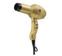 GAMMAPIU’ Asciugacapelli Professionale Barber Phon Gold Oro, Generatore Ionico, Phon per Barba e Baffi, Leggero, Potente, Fon Tecnologia a Ioni, Griglia Rivestita in Tormalina, W 1800-2000