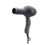 GAMMAPIU’ Asciugacapelli Professionale Barber Phon Nero Opaco, Generatore Ionico, Phon per Barba e Baffi, Leggero, Potente, Fon Tecnologia a Ioni, W 1800-2000