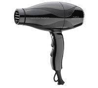 GAMMAPIU’ Asciugacapelli Professionale Relax Silent Nero, Phon per Capelli, Leggero e Bilanciato, Silenzioso, Potente, Griglia Rivestita in Argento, Alte Prestazioni, W 1800-2100