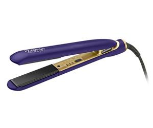 GAMMAPIU’ Piastra per Capelli Donn Ferro, Ceramica con Polvere di Diamante, Effetto Liscio a Lungo, 3 Temperature, Riscaldamento Rapido, Autospegnimento (Viola Opaco)