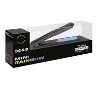 GAMMAPIU’ Piastra per Capelli Professionale Mini Rainbow, Effetto Liscio a Lungo, Ferro, Elimina l'Elettrostaticità, Interruttore On-Off, Temperature Regolabili, Riscaldamento Rapido Elettronico